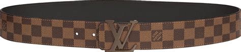 lv brown checkered belt